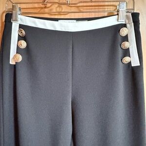 Calvin Klein Black Trousers with Gold Accents